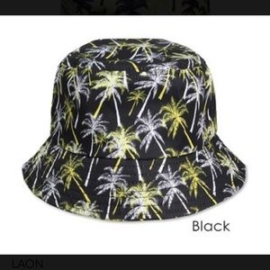 Palm tree bucket hat